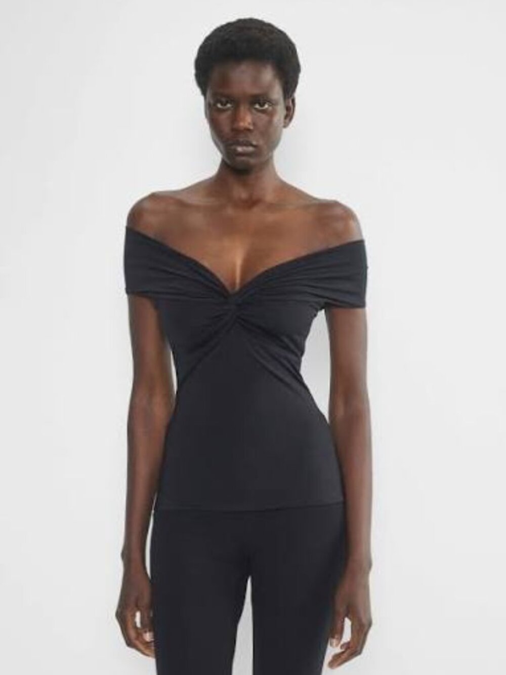 Aritzia Twist-Off Shoulder Top - Casual Contour